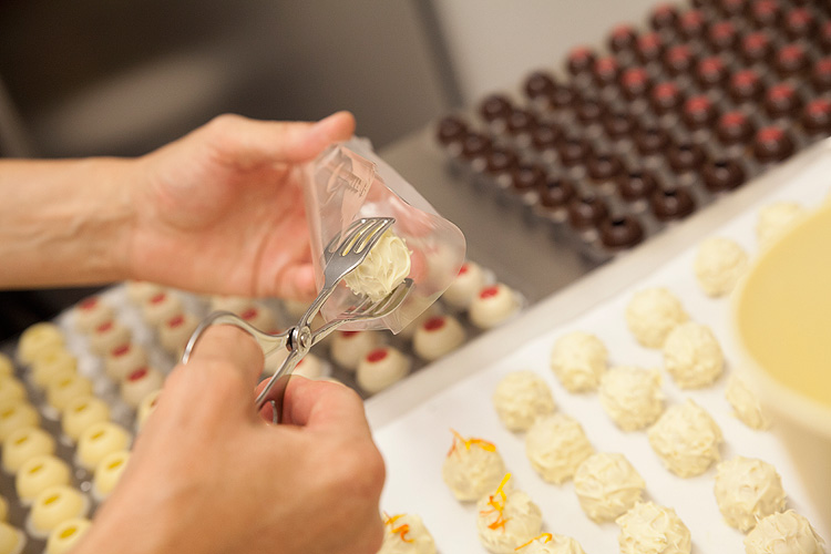 Pralinenherstellung