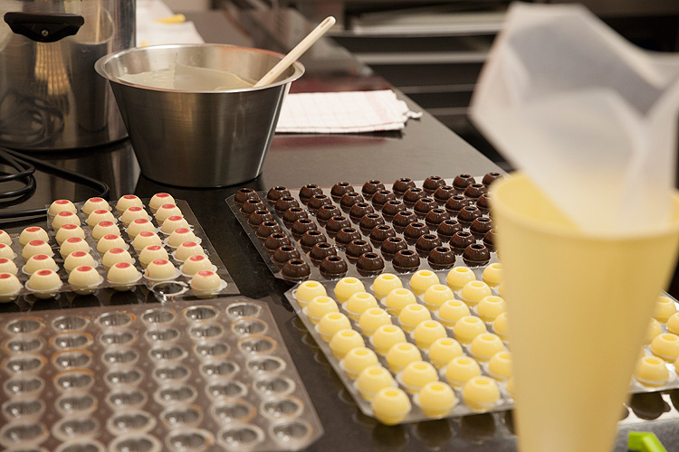 Pralinenherstellung